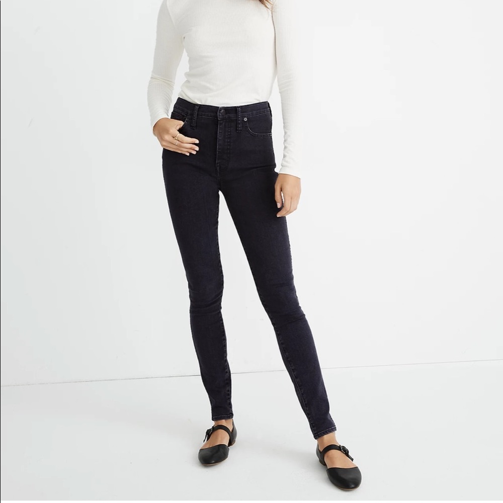 Madewell 10" High-Rise Skinny Jeans in Eclipse Wash size 23